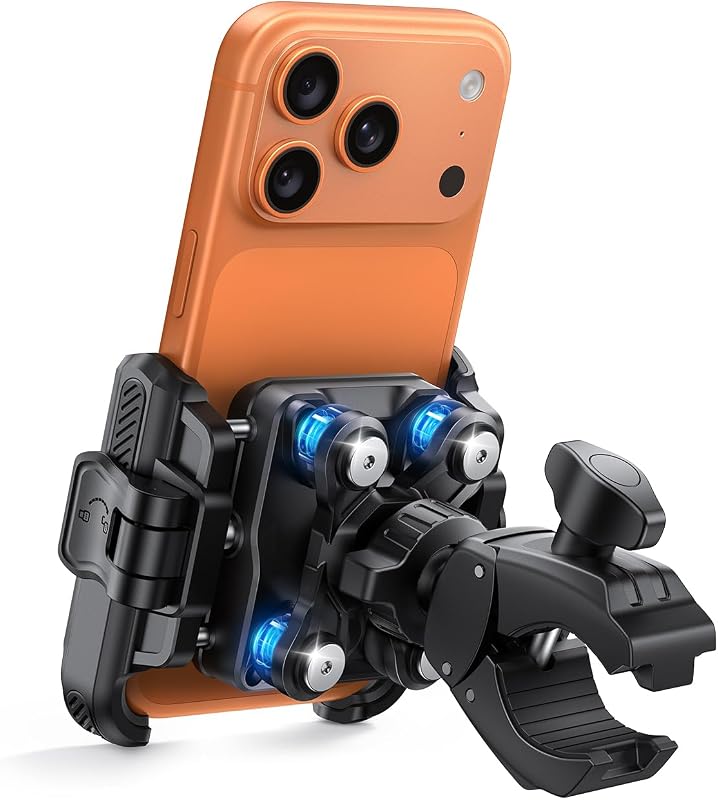 Lamicall Motorcycle Bike Phone Mount with Upgrade Vibration Dampener