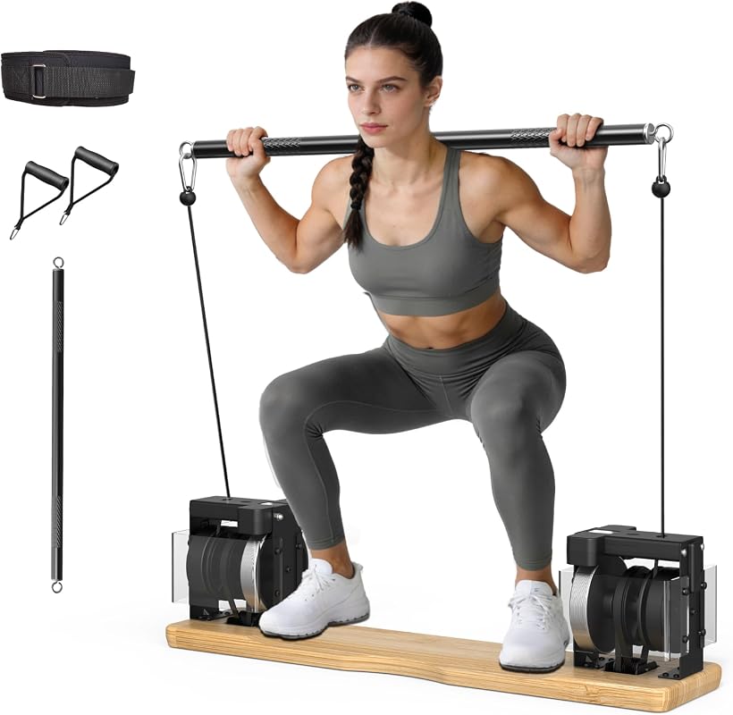 Compact Home Gym Equipment, Adjustable Resistance Full-Body Strength Training System