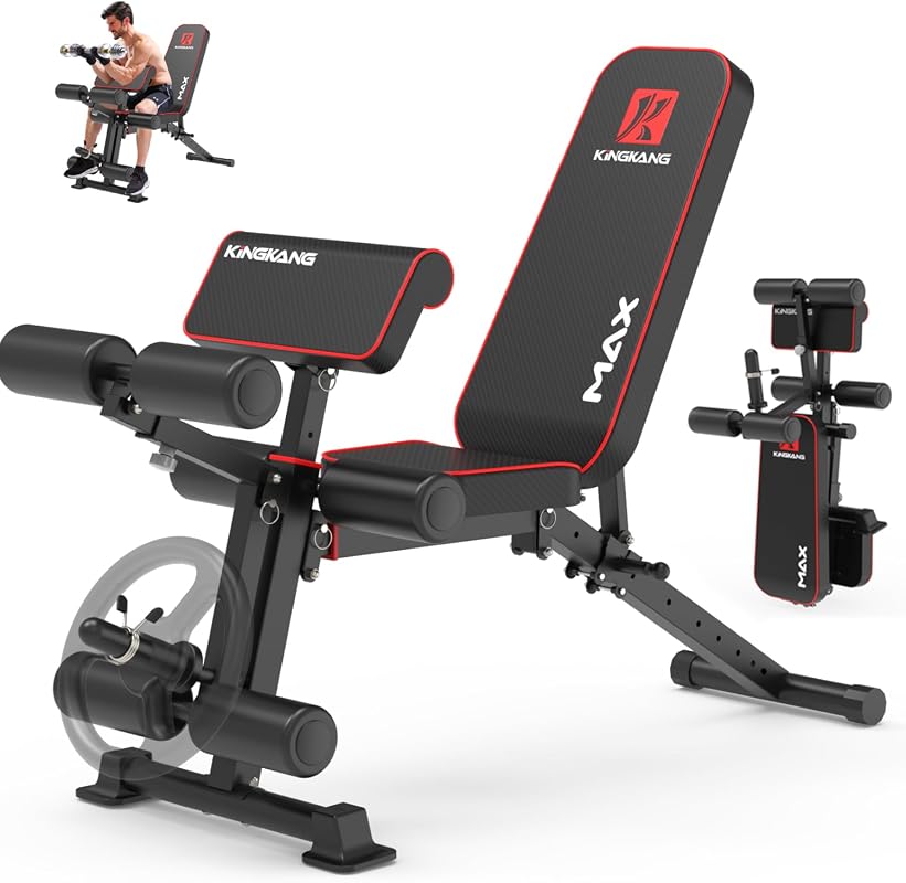 K KINGKANG Foldable Weight Bench for Home Gym Strength Training