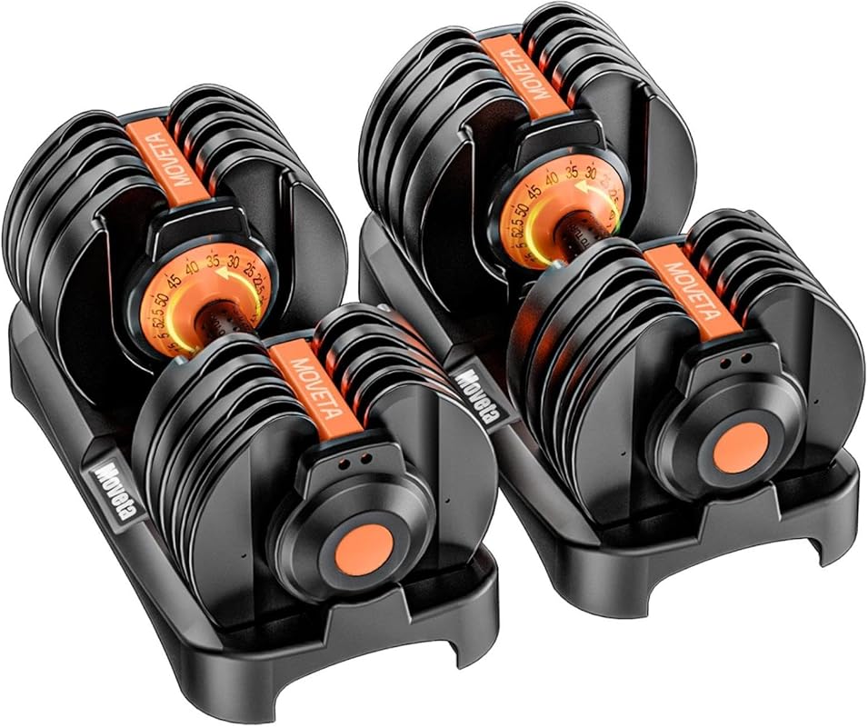 Adjustable Dumbbells Set of 2, Free Weights for Home Gym Strength Training