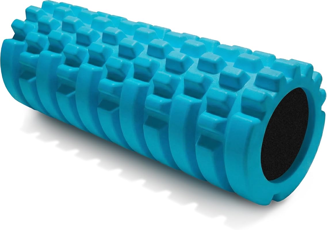321 STRONG Patented 3-Zone Medium-Density Massage Roller for Exercise and Recovery